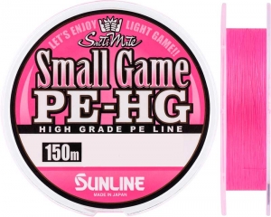 Шнур SUNLINE Small Game PE-HG 150m #0.15/0.069 2.5lb/1.2kg Pink