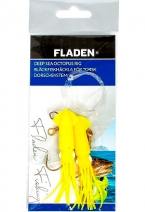 Оснастка для морської риболовлі Fladen Octopus Solid Yellow 8/0 0.80mm