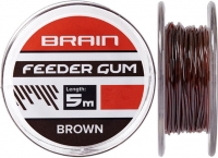 Амортизирующая резина Brain Feeder Gum 5m 0.80mm 12lb/6kg Brown