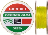Фидергам Brain Feeder Gum 5m 0.60mm 8lb/4kg Green