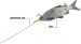 Готовая оснастка на сома Black Cat Universal Rig 2.00m 1.20mm - 8/0, 3/0