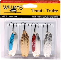 Набір блешень Williams Trout 4-Pack Kit - 5.7cm 7.1g (набір 4шт.)