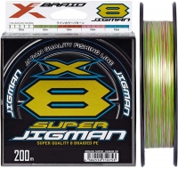 Шнур YGK X-Braid Super Jigman X8 200m #0.6/0.128mm 14lb/6.3kg Multicolor
