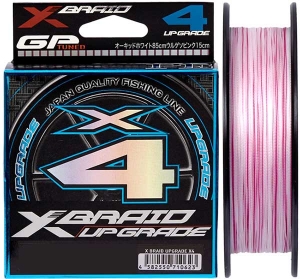 Шнур YGK X-Braid Upgrade X4 200m #0.6/0.128mm 12lb/5.5kg White/Pink