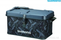 Сумка лодочная жесткая SHIMANO Hard EVA Tackle Boat Bag, 27L, 30x45x32cm Wave Camou