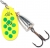 Блесна Blue Fox Vibrax Hot Pepper BFS6-FYGR #6 18g FYGR (Flo. Yellow/Flo. Green/Silver UV)