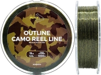 Леска Avid Carp Outline Camo Reel Line 1000m 0.33mm 15Lb/6.8kg Camo