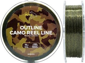 Жилка Avid Carp Outline Camo Reel Line 1000m 0.33mm 15Lb/6.8kg Camo