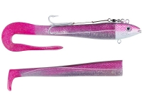 Силиконовая приманка BALZER Adrenalin Arctic Eel Pink Silver Glitter, tail in silver glitter 30cm 400g