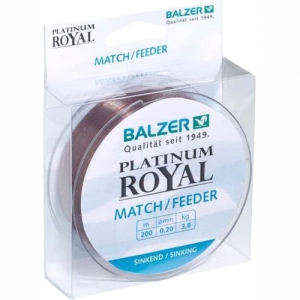 Леска Balzer Platinum Royal  Match/Feeder 200m 0.20mm 3.80kg тонущая