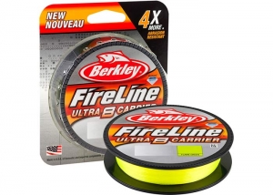 Шнур Berkley FireLine® Ultra 8 150m #0.8/0.15mm 18lb/8.3kg Fluo Green