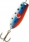 Блесна KUUSAMO Professor 3 Onega with bead 60/13 BL/R/BLU/W-S