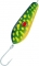 Блесна KUUSAMO Räsänen 120/50 with bead, single hook Ye/GR-C, UV