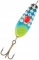 Блесна KUUSAMO Räsänen with bead 50/11 BLU/GR/S-C