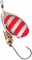Блесна с одинарным крючком DAM Effzett Standard - Red Stripes 2