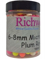 Бойлы плавающие RICHWORTH Micro Pop-Ups 6-8mm Plum Royal 100ml