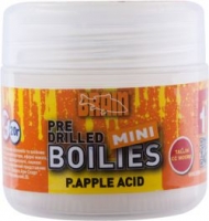 Бойлы тонущие насадочные BRAIN P.apple acid pre drilled mini boilies 10mm 20g
