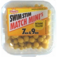 Бойлы и дамбелсы насадочные DYNAMITE BAITS Swim Stim Match Minis 7mm & 9mm Betaine Yellow