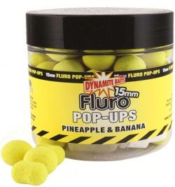 Бойлы и дамбелсы плавающие DYNAMITE BAITS Fluro Pineapple & Banana 20mm