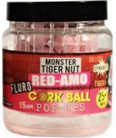 Бойлы плавающие DYNAMITE BAITS Monster Tiger Nut Red-Amo Fluro Pink Cork Ball 15mm