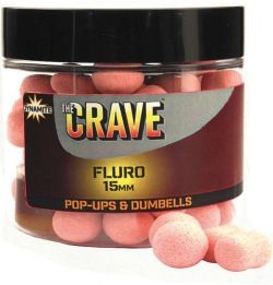 Бойлы и дамбелсы плавающие DYNAMITE BAITS Fluro Pink Pop-Ups - The Crave 15mm