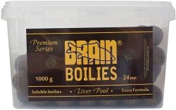 Бойлы пылящие BRAIN Liver Pool Soluble 24mm, 1kg