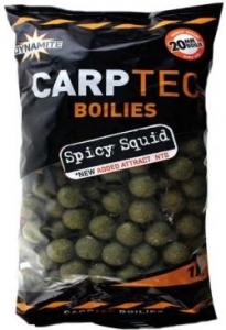 Бойлы тонущие DYNAMITE BAITS CarpTec Spicy Squid 20mm, 1kg