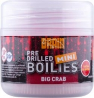 Бойлы тонущие насадочные BRAIN Big Crab pre drilled mini boilies 10mm 20g