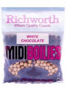 Бойлы тонущие RICHWORTH Midi Boilies White Chocolate 10mm, 225g