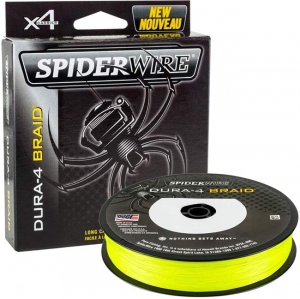 Шнур SpiderWire DURA-4 Braid Yellow 150m #4.5/0.35mm 77lb/35.0kg