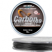 Поводковый материал Savage Gear Carbon49 Steelwire 10m Grey