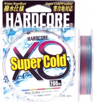 Шнур Duel Hardcore Super Cold X8 200m #1.5/0.21mm 30lb/13.5kg 5Color (мультиколор)