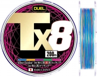 Шнур Duel Tx8 200m #0.6/0.13mm 14lb/6.4kg 5Color (мультиколор)