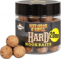 Бойлы тонущие насадочные Dynamite Baits Hard Hookbaits - Hot Crab & Krill 20mm