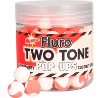 Бойли плаваючі DYNAMITE BAITS Two-Tone Fluro's Pop-Ups - Strawberry & Coconut Cream