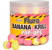 Бойли плаваючі DYNAMITE BAITS Two-Tone Fluro's Pop-Ups - Banana & Krill