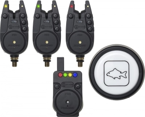 Набір електронних сигнализаторів клювання Prologic C-Series Pro Alarm Set 3+1+1 Red/Green/Yellow (+ світлодіодна лампа)