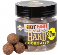 Бойлы насадочные DYNAMITE BAITS Hard Hook Baits - Hot Fish & GLM 20mm