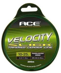 Конусный лидерлайн ACE Velocity SLICK Leaderline 10/25lb 300m
