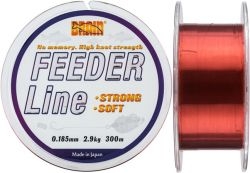 Леска BRAIN Feeder 300m 0,243mm/#2.25 5.0kg/11.0lb /Copper