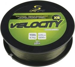 Леска CARP SPIRIT VELOCITY XS 1200m 0.27mm 13lb/5.9kg /Lo-Vis Green