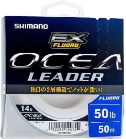 Леска флюорокарбоновая SHIMANO OCEA Leader EX Fluoro 50m 0.37mm 20.0lbs/9.1kg