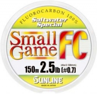 Леска флюорокарбоновая SUNLINE Saltwater Special Small Game FC 150m #0.7/0.138mm