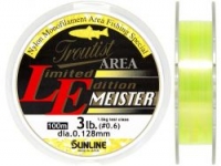 Леска SUNLINE TROUTIST AREA L.E. MEISTER 100m #0.6/0.128mm 3lb/1.5kg /Clear & Flash Yellow