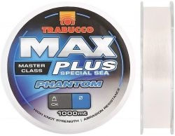 Жилка TRABUCCO MAX PLUS PHANTOM 1000m 0.60mm 23.00kg/50.66lb Clear
