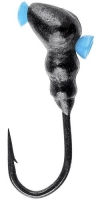 Мормышка вольфрамовая SHARK Муравей с отверстием 0.25g, 2.5mm, гальваника, черный