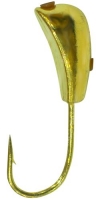 Мормышка вольфрамовая SHARK Уралка 0.64g, 4mm, гальваника, золото