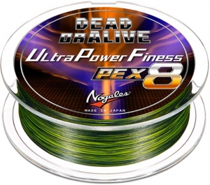 Шнур Varivas Nogales Dead or Alive Ultra Power Finesse PE X8 150m #0.8/0.148mm 16lb/7.5kg Dark Green/Motion Green