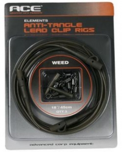 Оснастка ACE Anti-Tangle Lead Clip Rigs - Weed