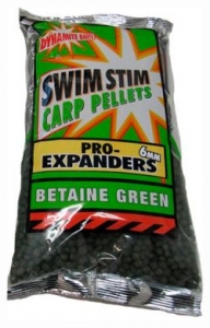 Пеллетс DYNAMITE BAITS Swim Stim Pro-Expanders Betaine Green 6mm, 600g